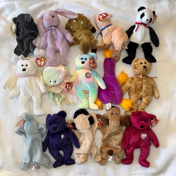 Ty Beanie Baby Bundle - 15 Beanies Total